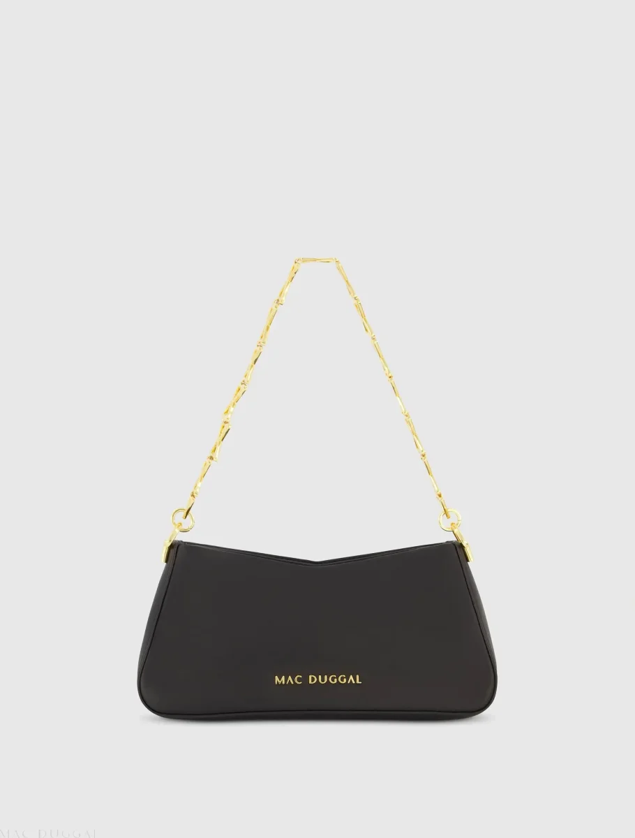 Small Gold Strap Nappa Leather Shoulder Bag – Image 2
